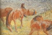 Franz Marc Grazing Horses I France oil painting artist